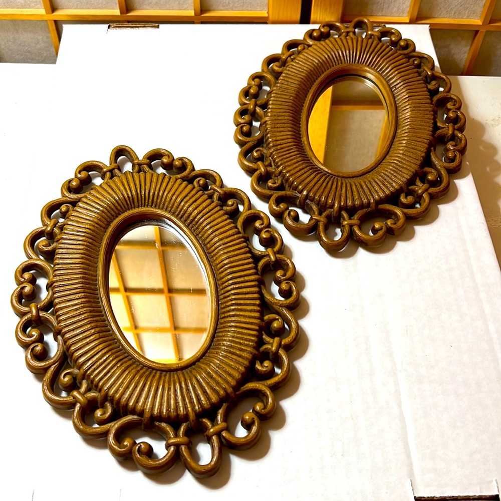 Vintage Homco Mirror Pair